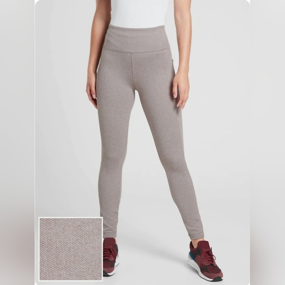 ATHLETA Delancey Herringbone Tight, Light Asphalt - Picture 1 of 6